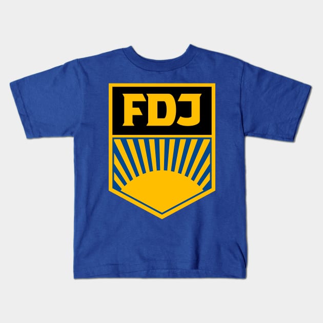 FDJ - Free German Youth Logo Kids T-Shirt by GetThatCar